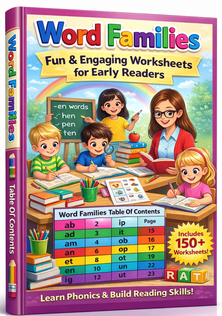 Word Families – Fun & Engaging Worksheets for Early Readers